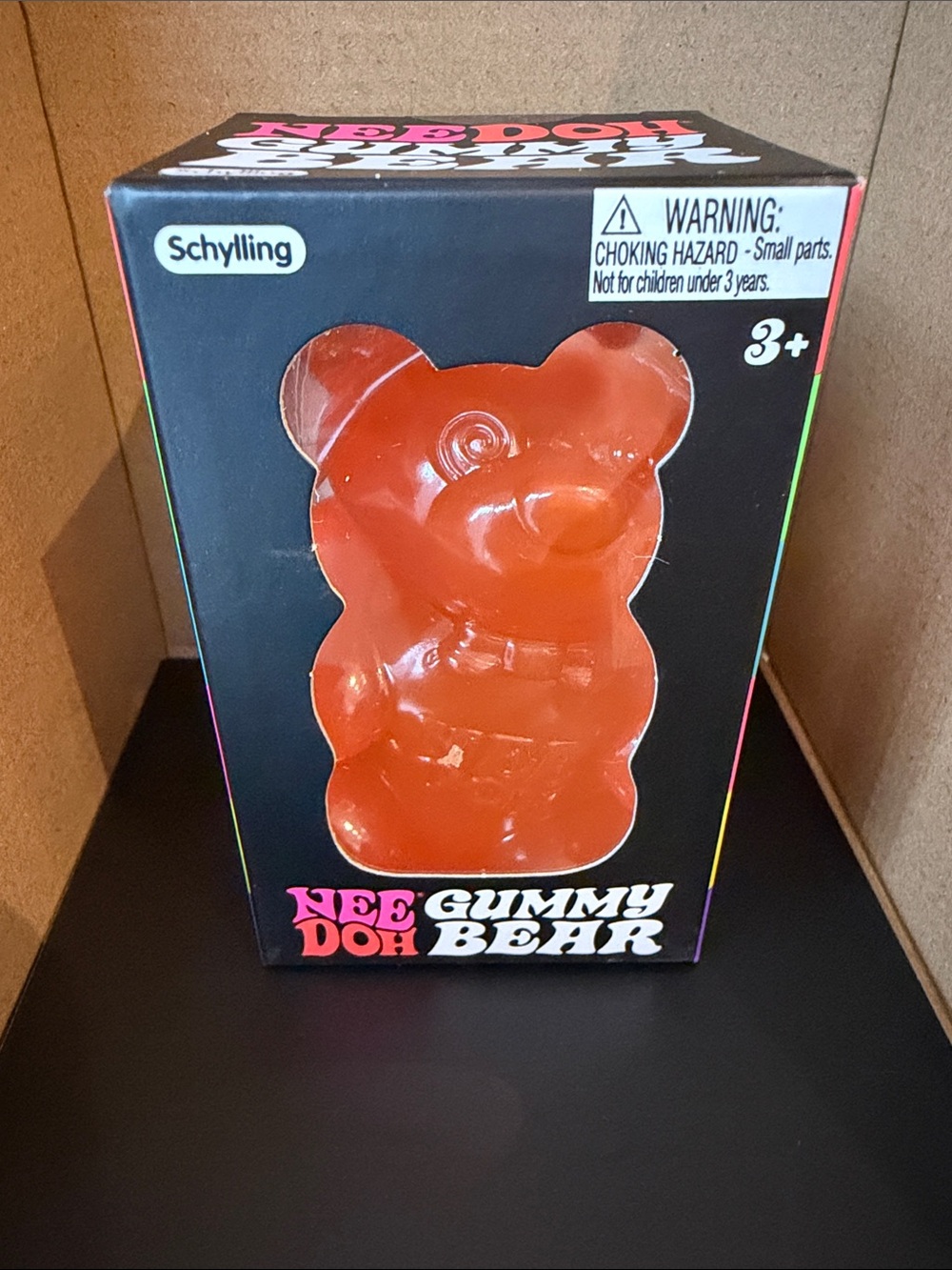 NeeDoh Gummy Bear Squishy Toy - Orange - SEALED